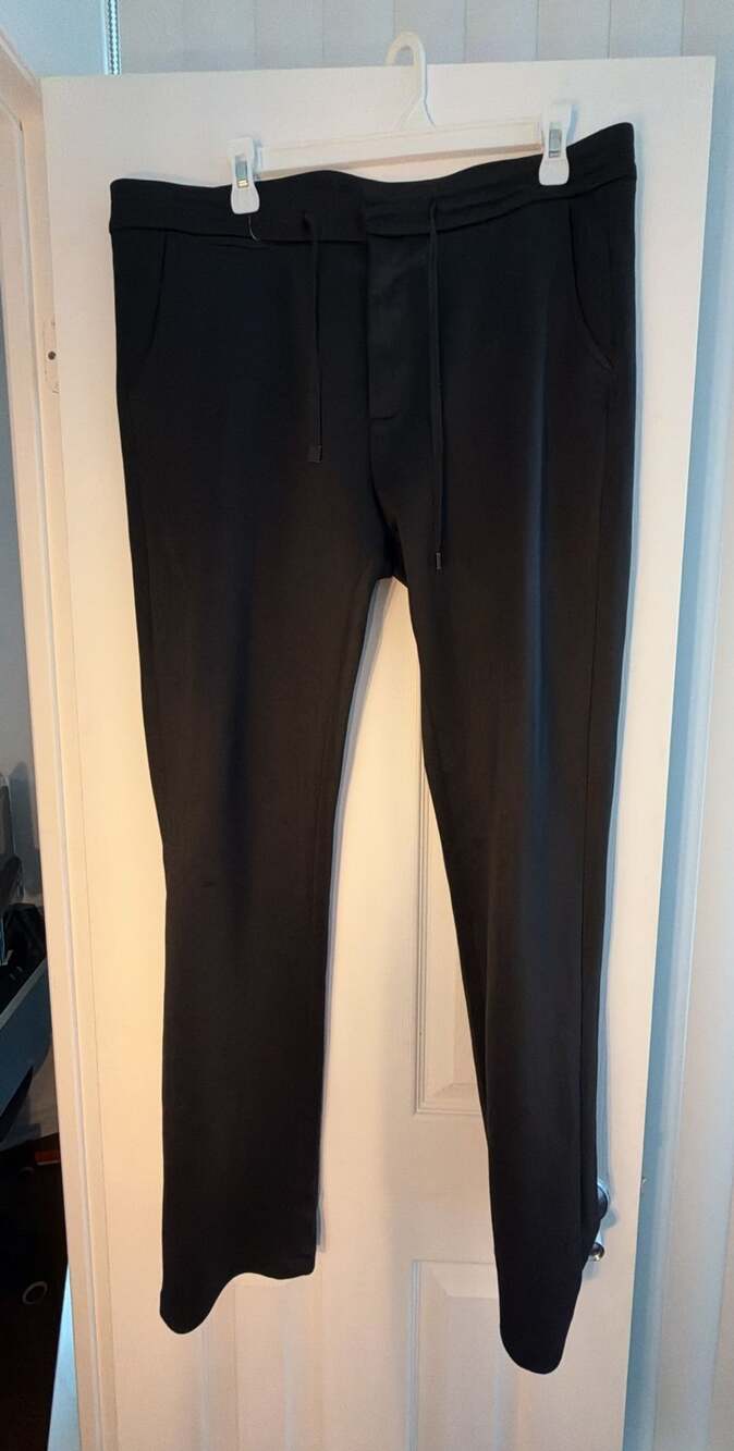 Bugatchi Black Drawstring Jogger Pants Size M